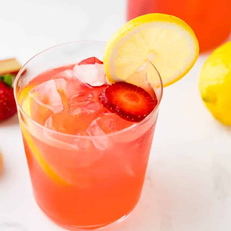 Pink Rhubarb Lemonade