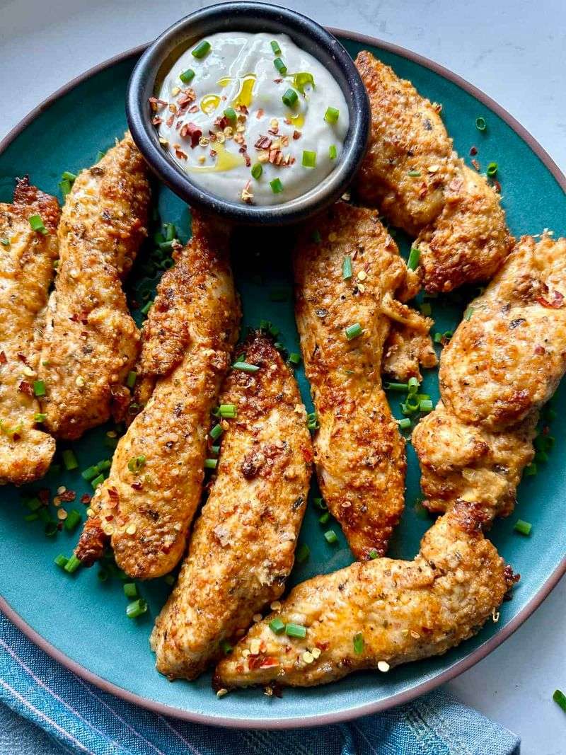 Crispy Parmesan-Crusted Chicken Tenders