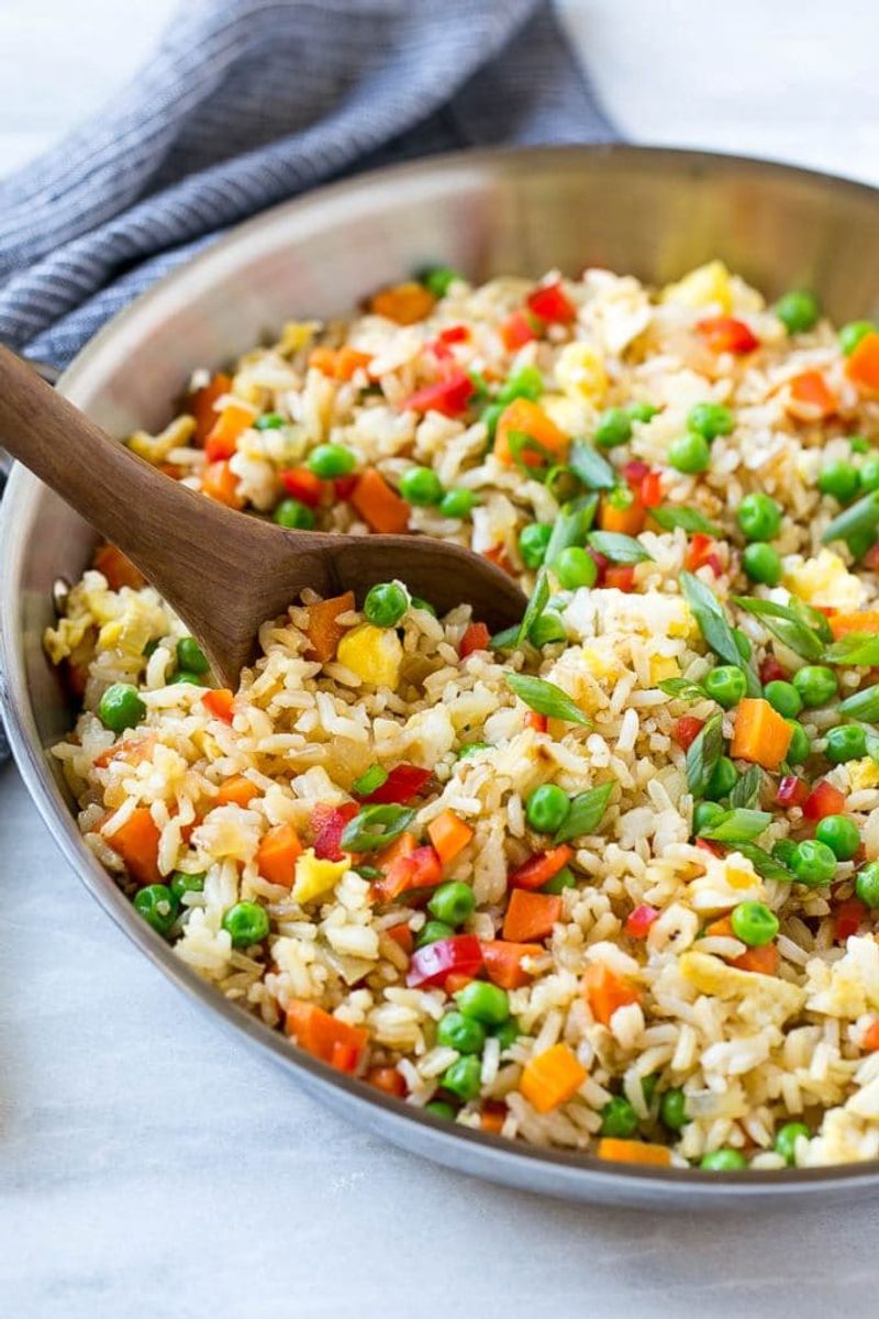 Veggie Fried Rice With Scrambled Egg