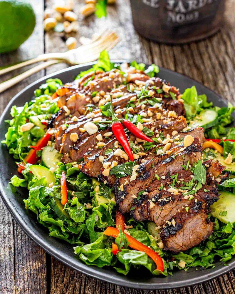 Thai-Inspired Steak Salad With Lime Dressing