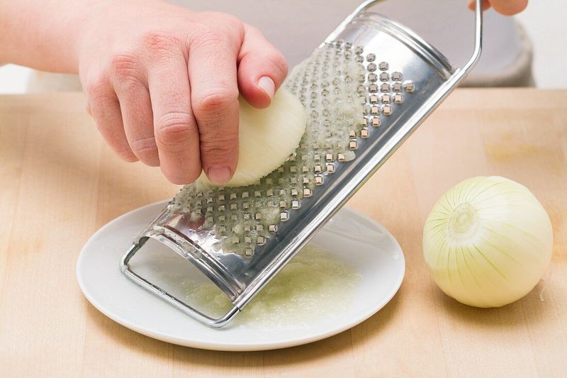 Grate Your Onions, Don't Chop Them