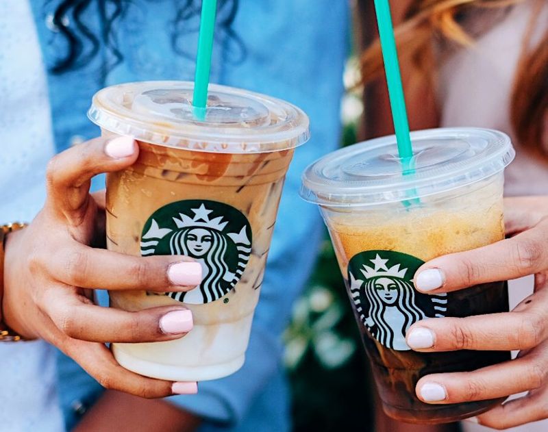 Iced Coffee With A Splash Of Milk