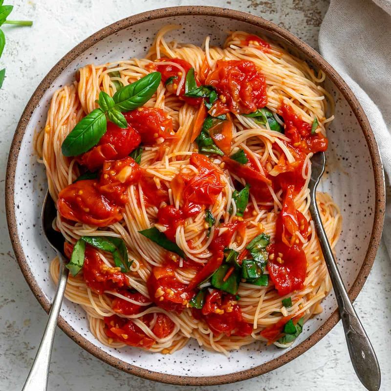 Blistered Cherry Tomato Pasta