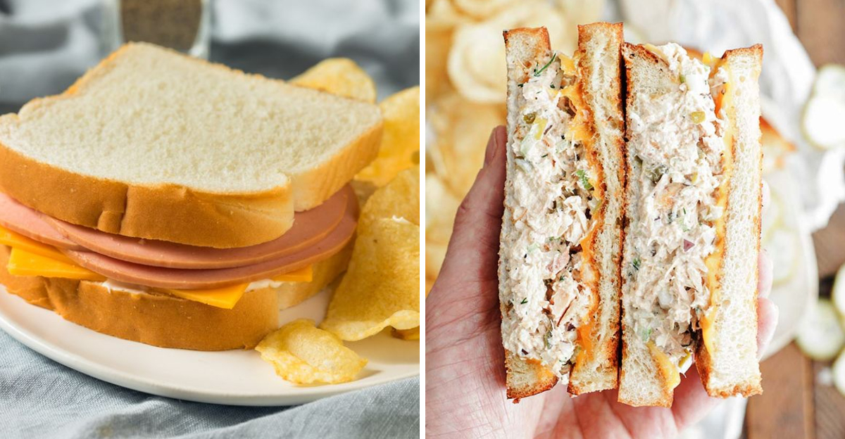 retro school sandwiches