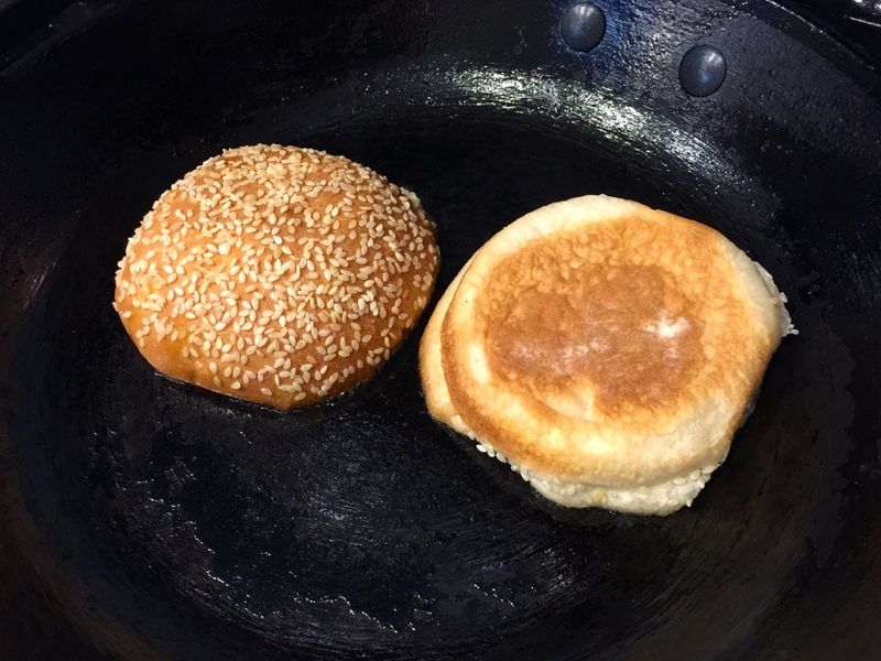 Toast With Butter On A Skillet