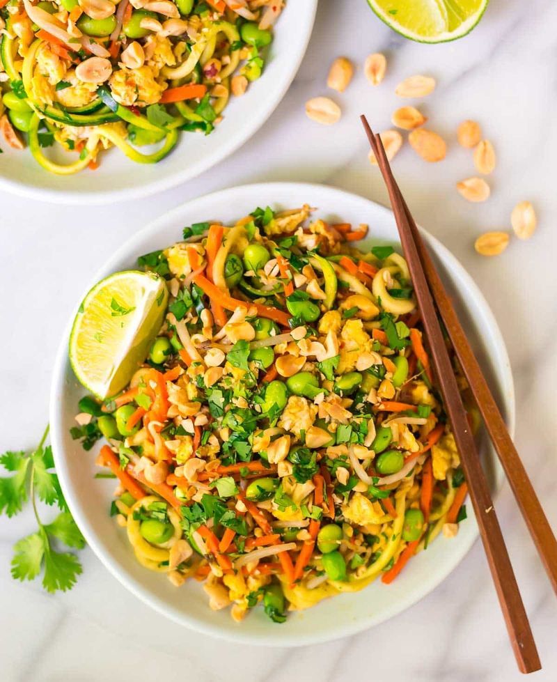 Rainbow Vegetable Pad Thai