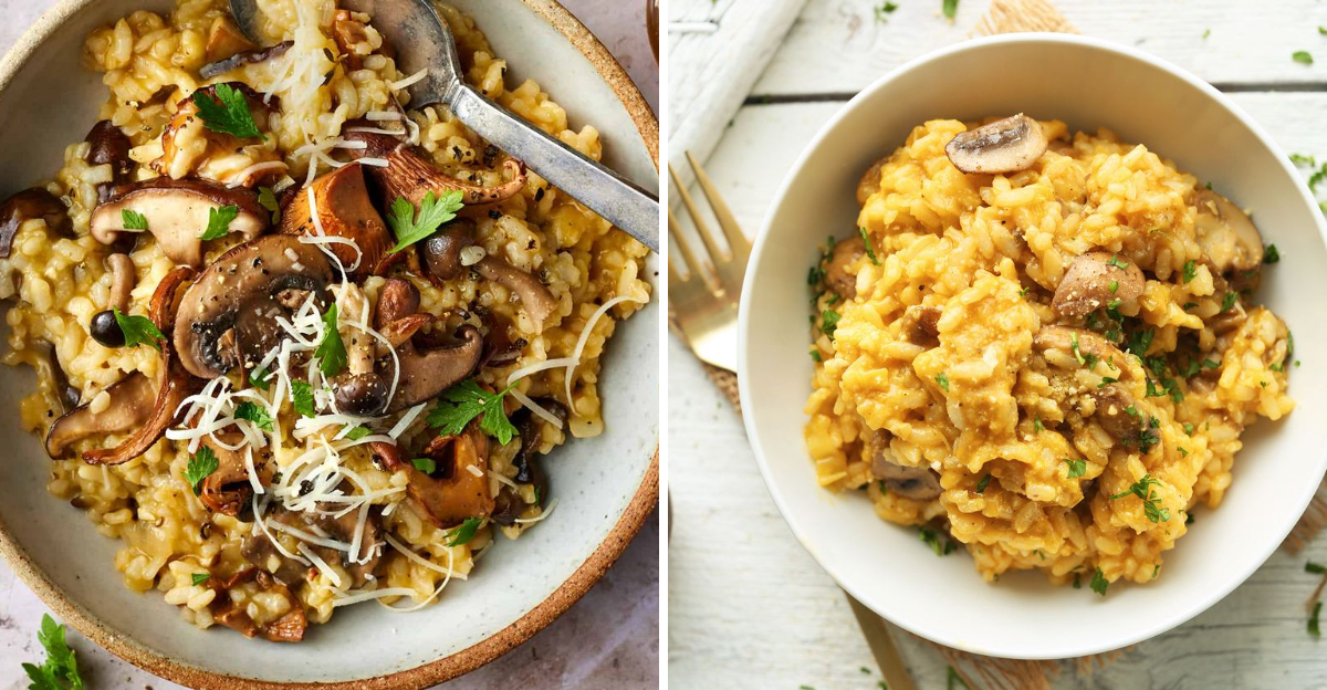 mushroom risotto