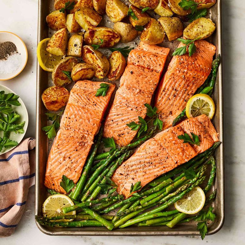 Sheet Pan Lemon Herb Salmon