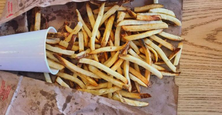 fast food french fries with the most sodium
