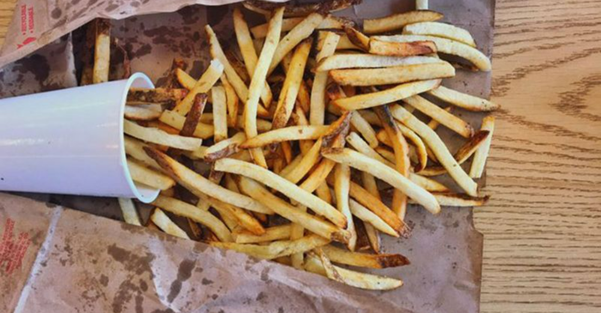 fast food french fries with the most sodium