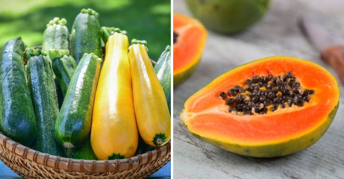 zucchini and papaya