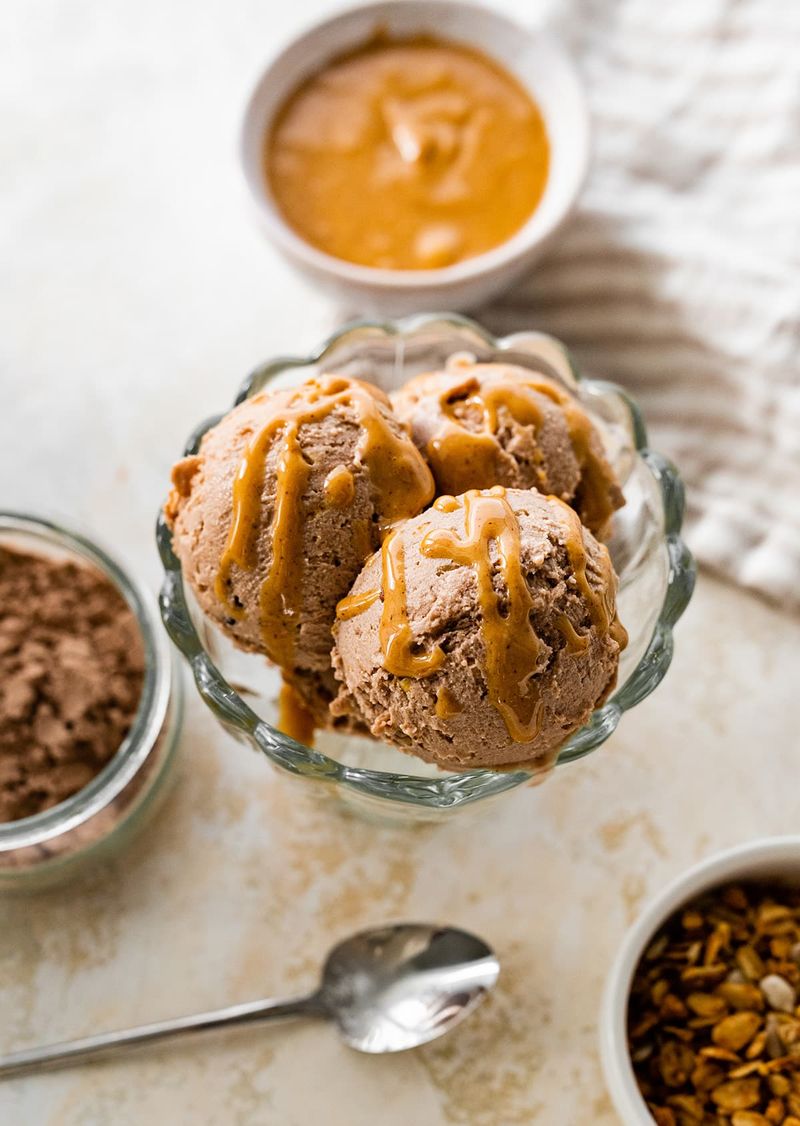 Chocolate Peanut Butter Protein Ice Cream