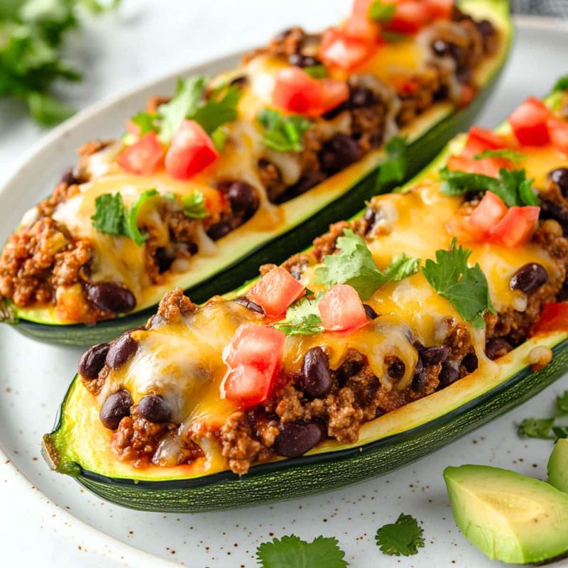Zucchini Taco Boats
