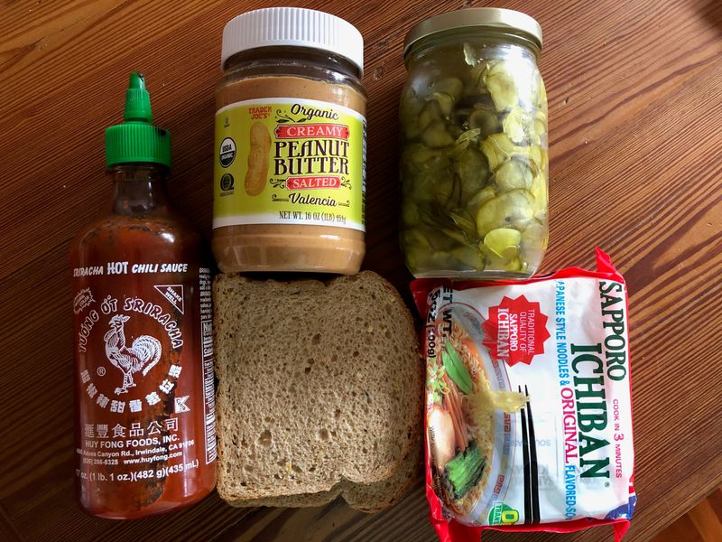 Peanut Butter And Pickle Sandwiches