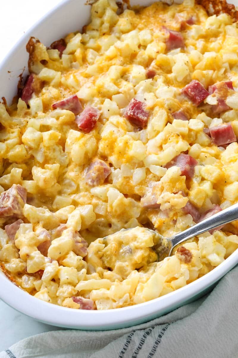 Cheesy Ham And Potato Casserole