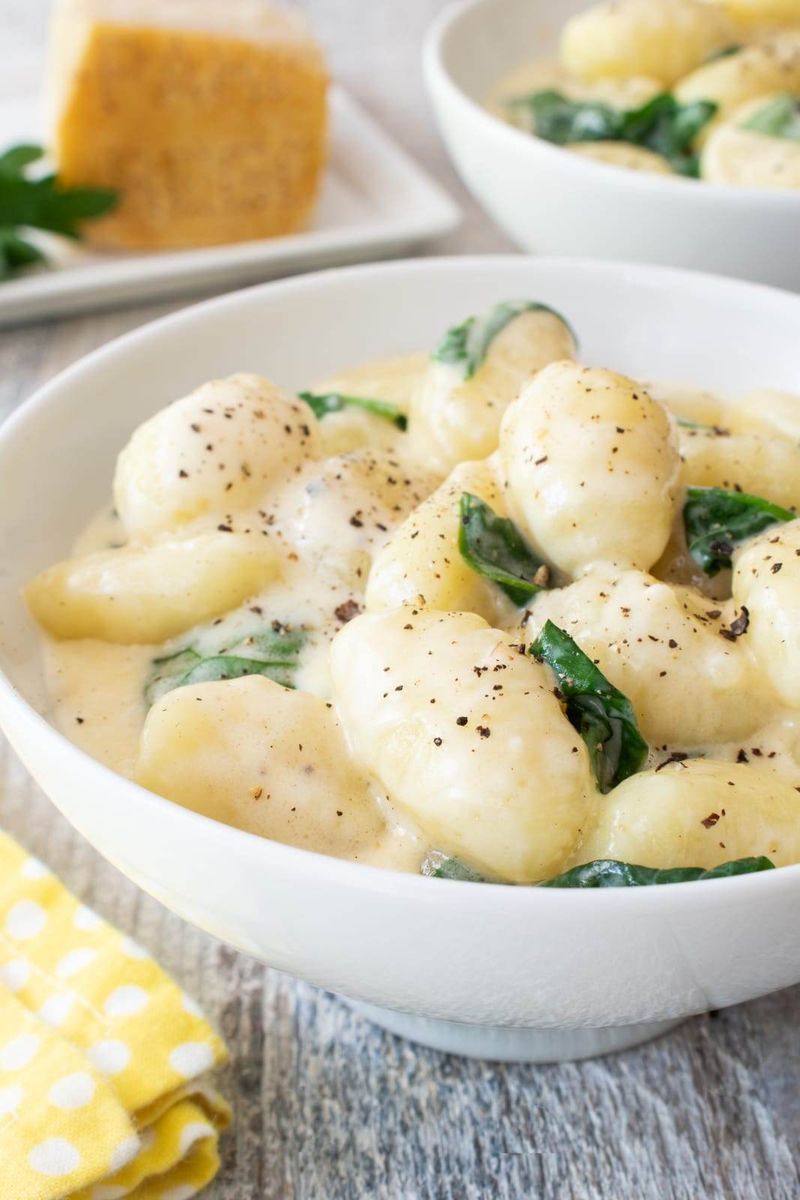 Spinach Alfredo Gnocchi Bake