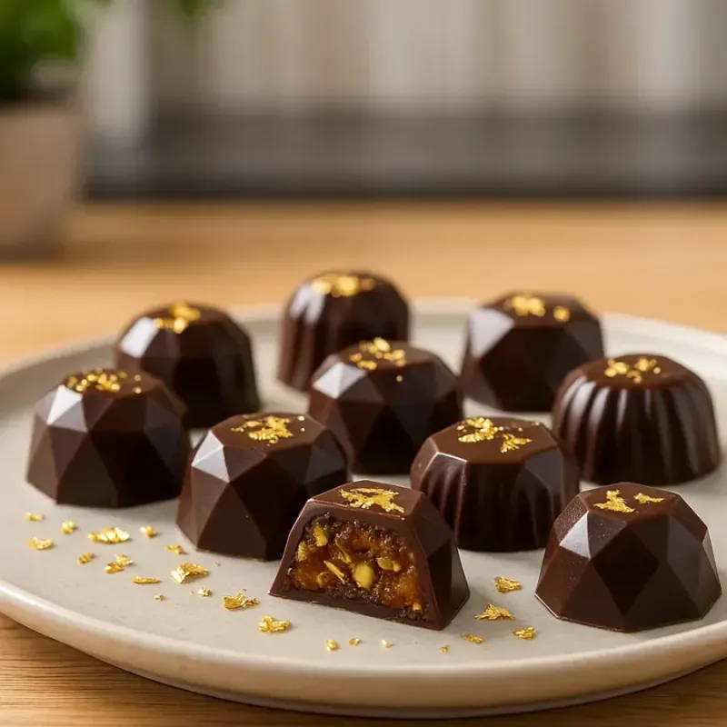 Saffron-Infused Chocolate Truffles
