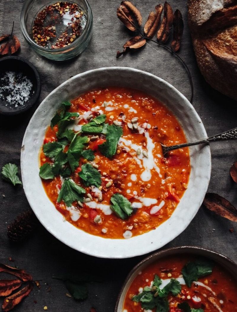 Smoky Red Lentil Soup