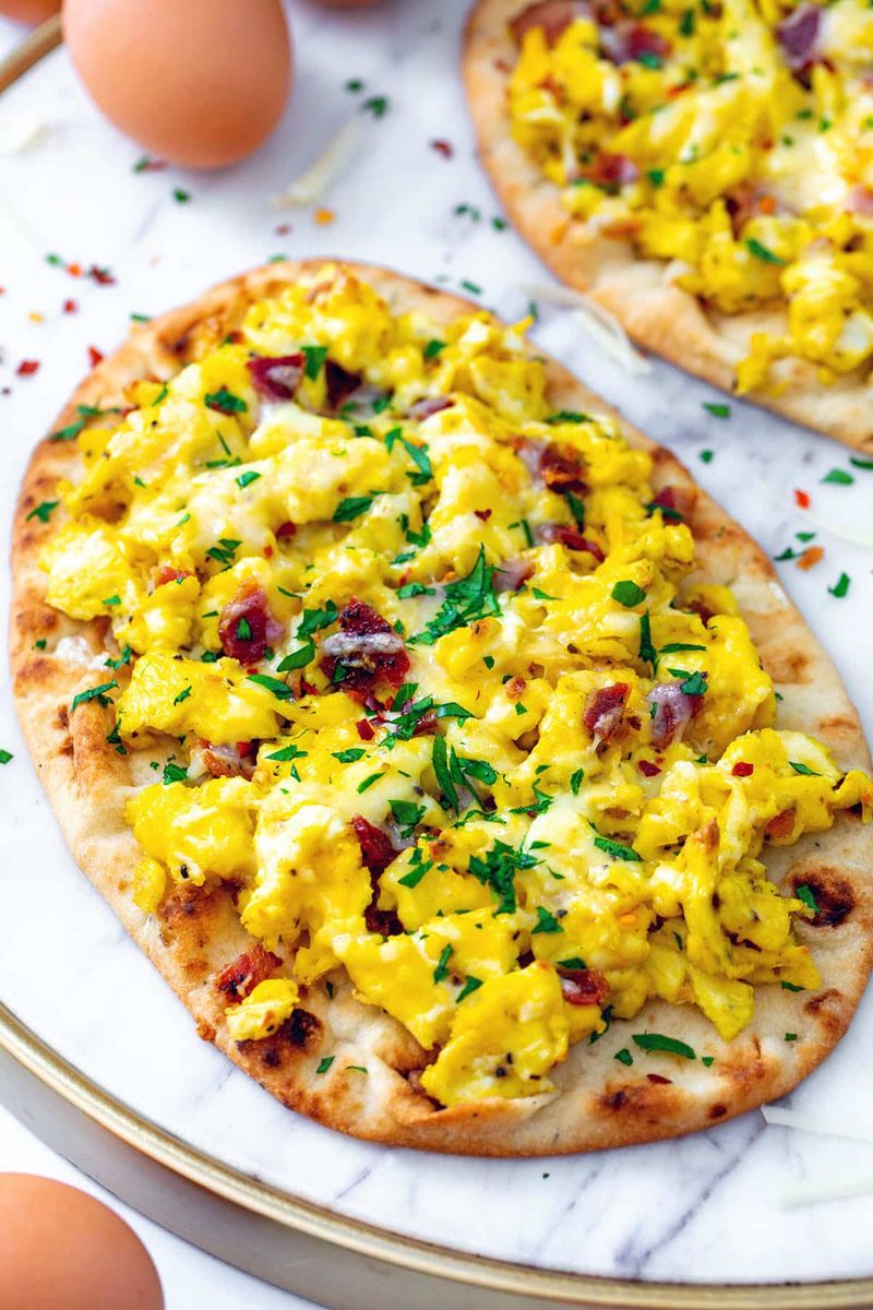 Naan Breakfast Pizza