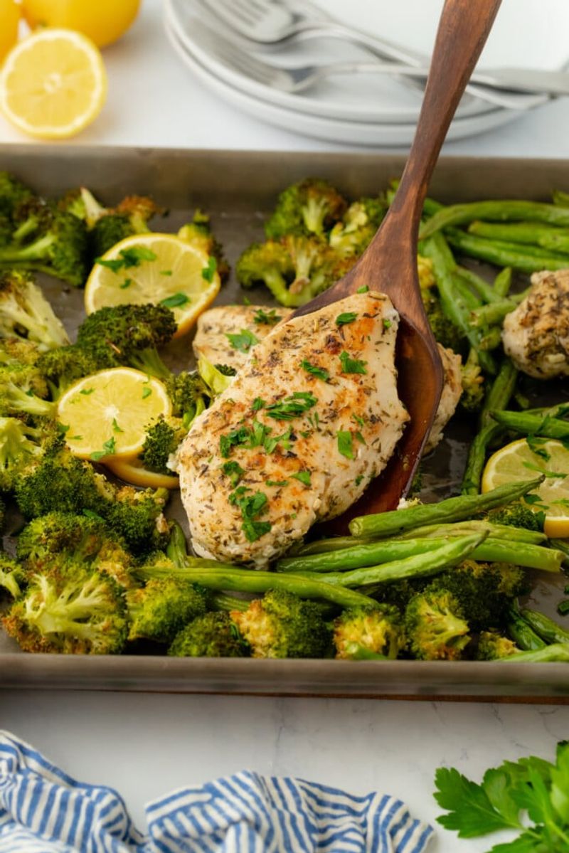 Sheet Pan Lemon Herb Chicken And Vegetables