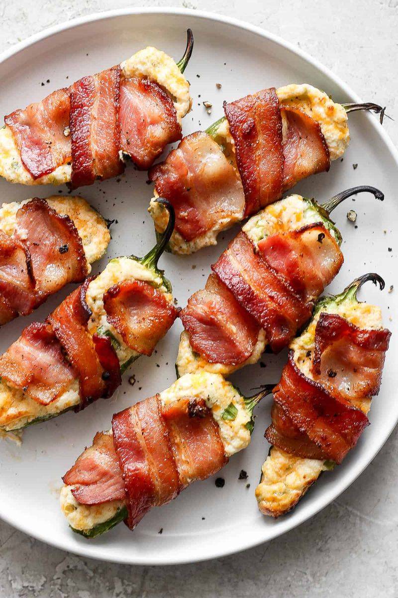 Bacon-Wrapped Jalapeño Poppers