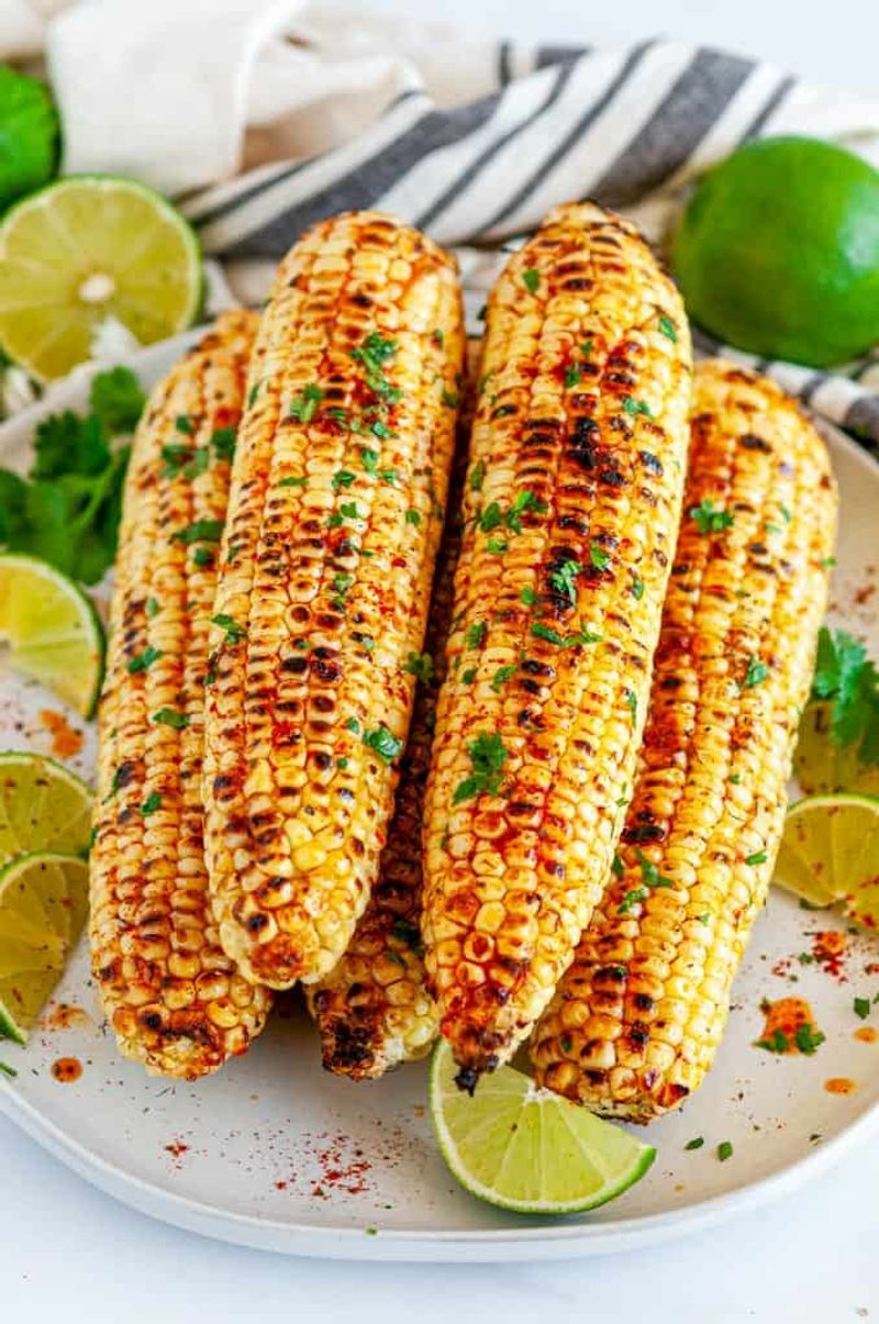 Grilled Corn With Chili Butter