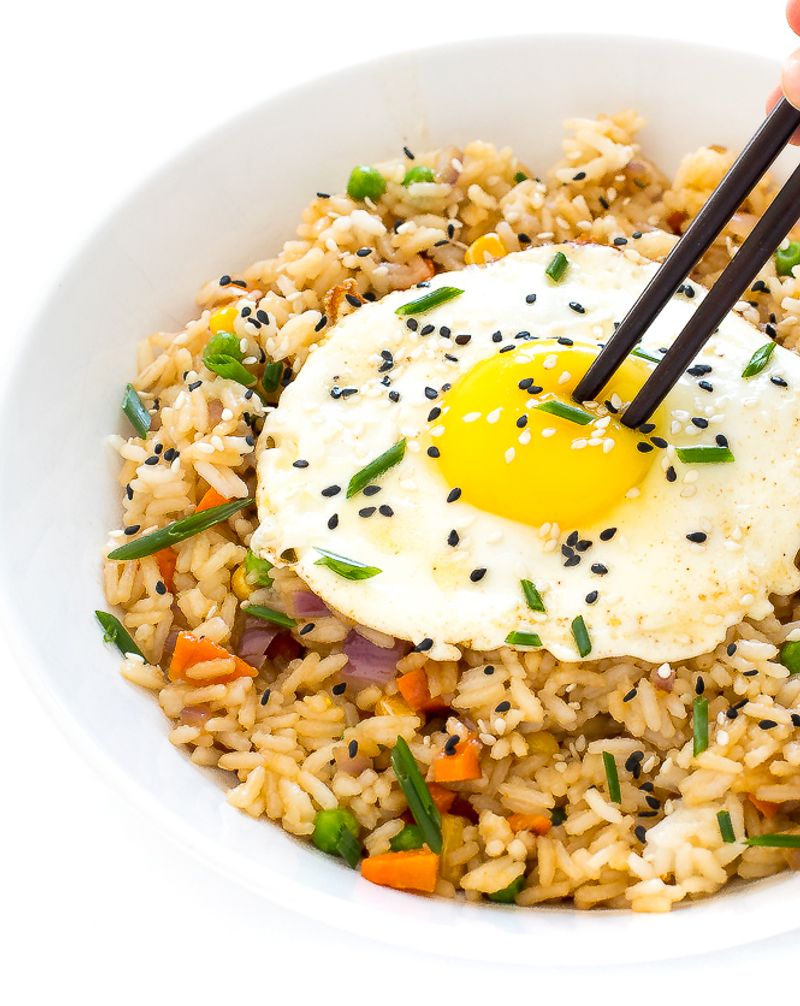 Fried Rice With Veggies And Egg