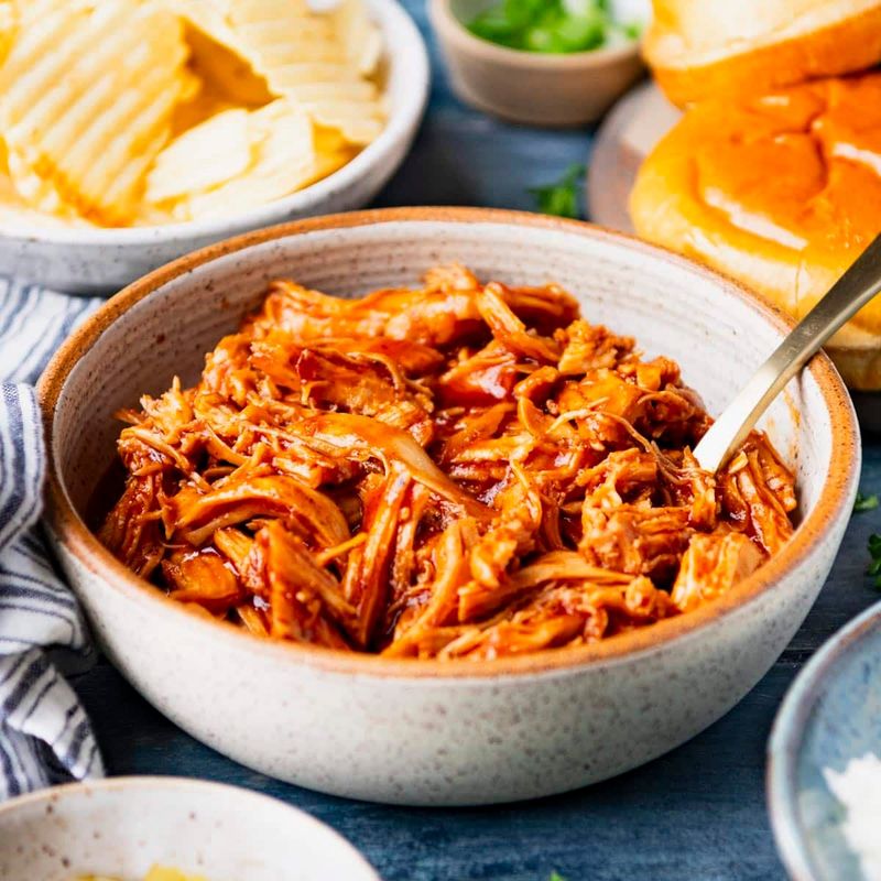 Slow Cooker BBQ Pulled Chicken
