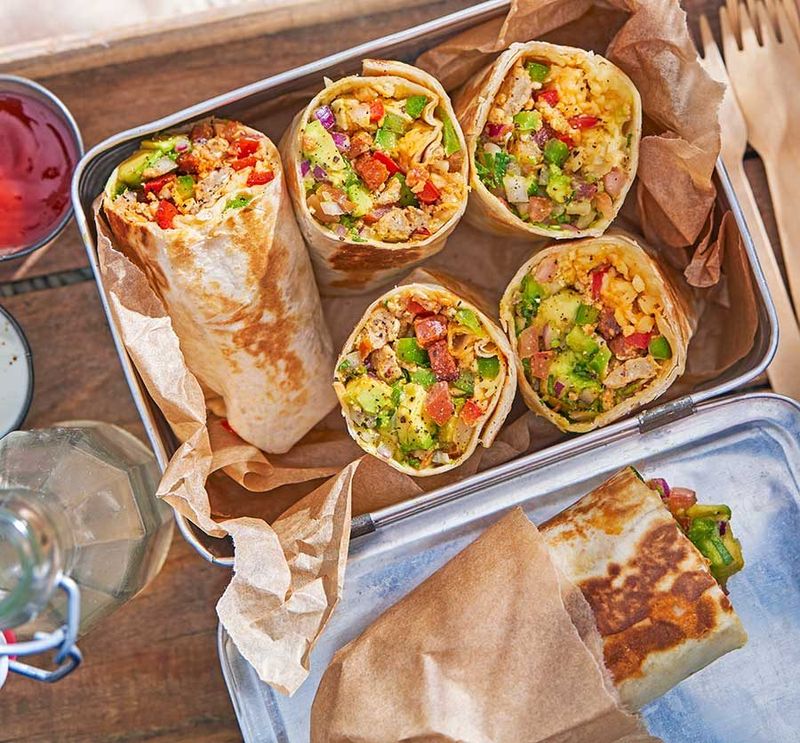 Air Fryer Breakfast Burritos