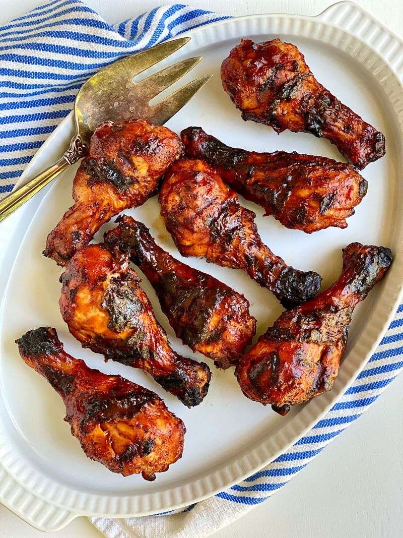 Grilled BBQ Chicken Drumsticks