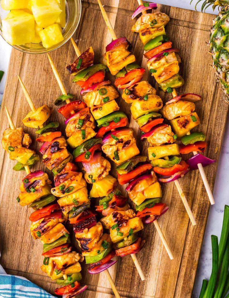 Pineapple Chicken Skewers