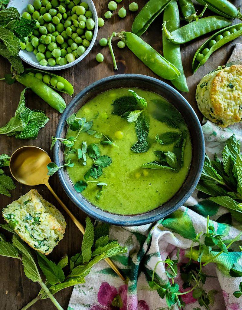 Speedy Pea And Mint Soup