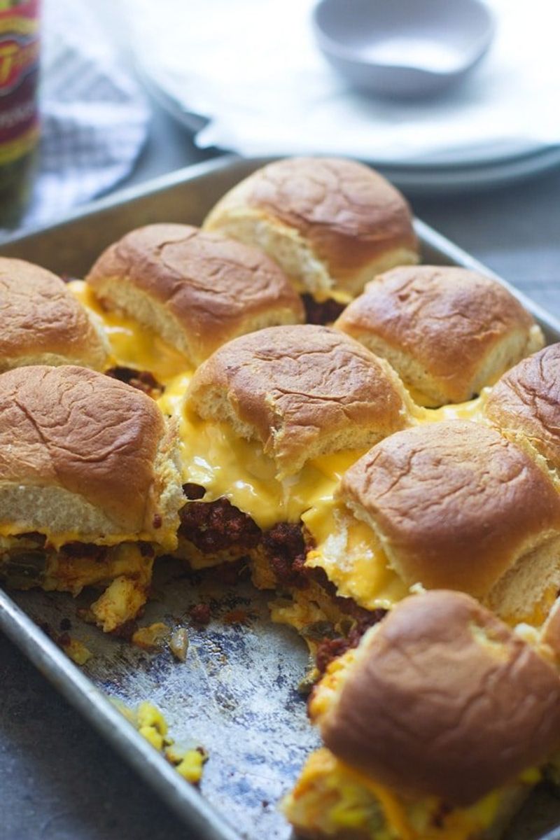 Sausage And Cheese Breakfast Sliders