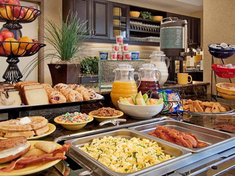 Scrambled Eggs From The Warming Tray