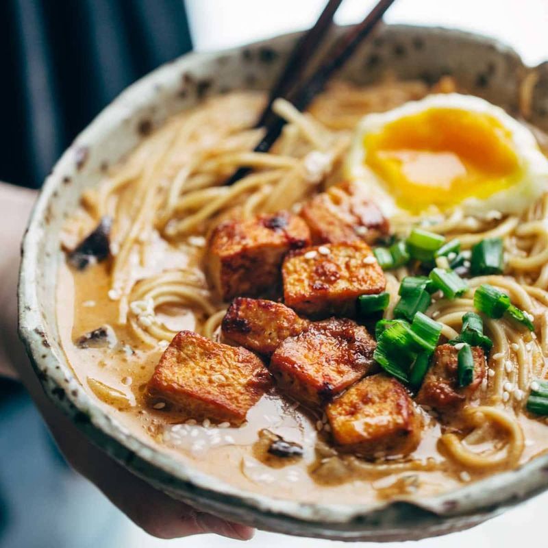 Stir In Cooked Shrimp Or Tofu