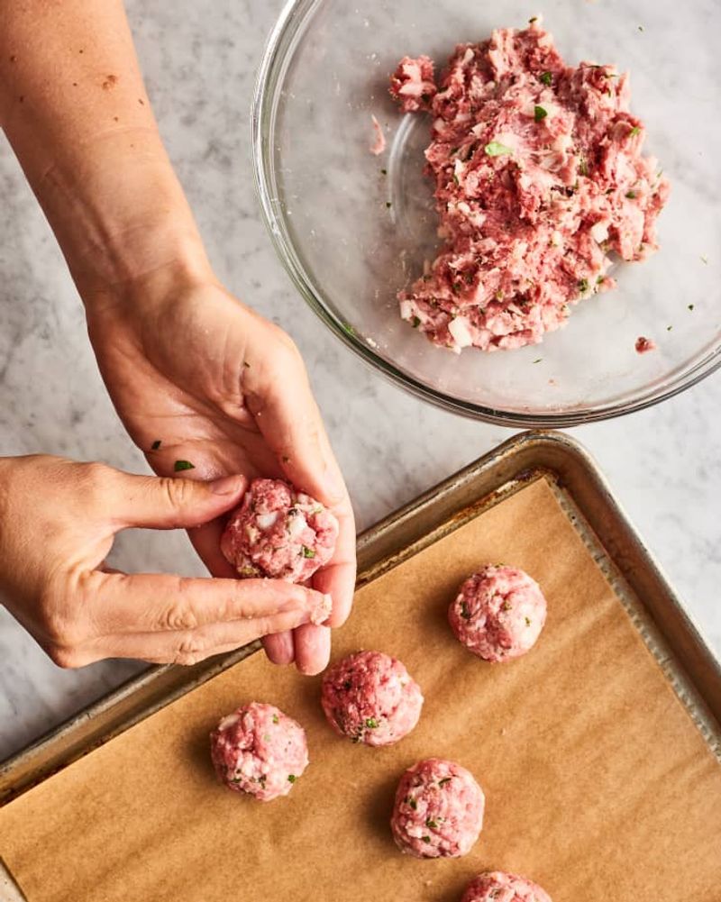 Test A Small Meatball Before Rolling The Whole Batch