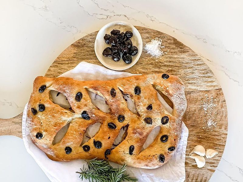 Fougasse: Olive-Studded Flatbread