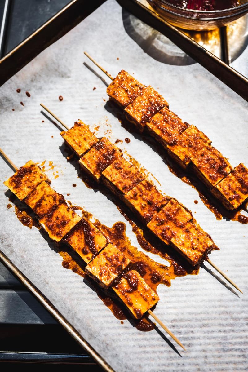 Marinated Tofu Skewers