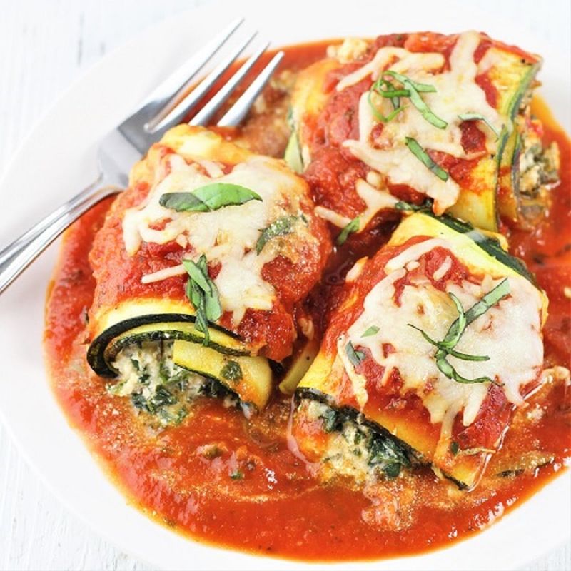 Zucchini Lasagna Roll-Ups