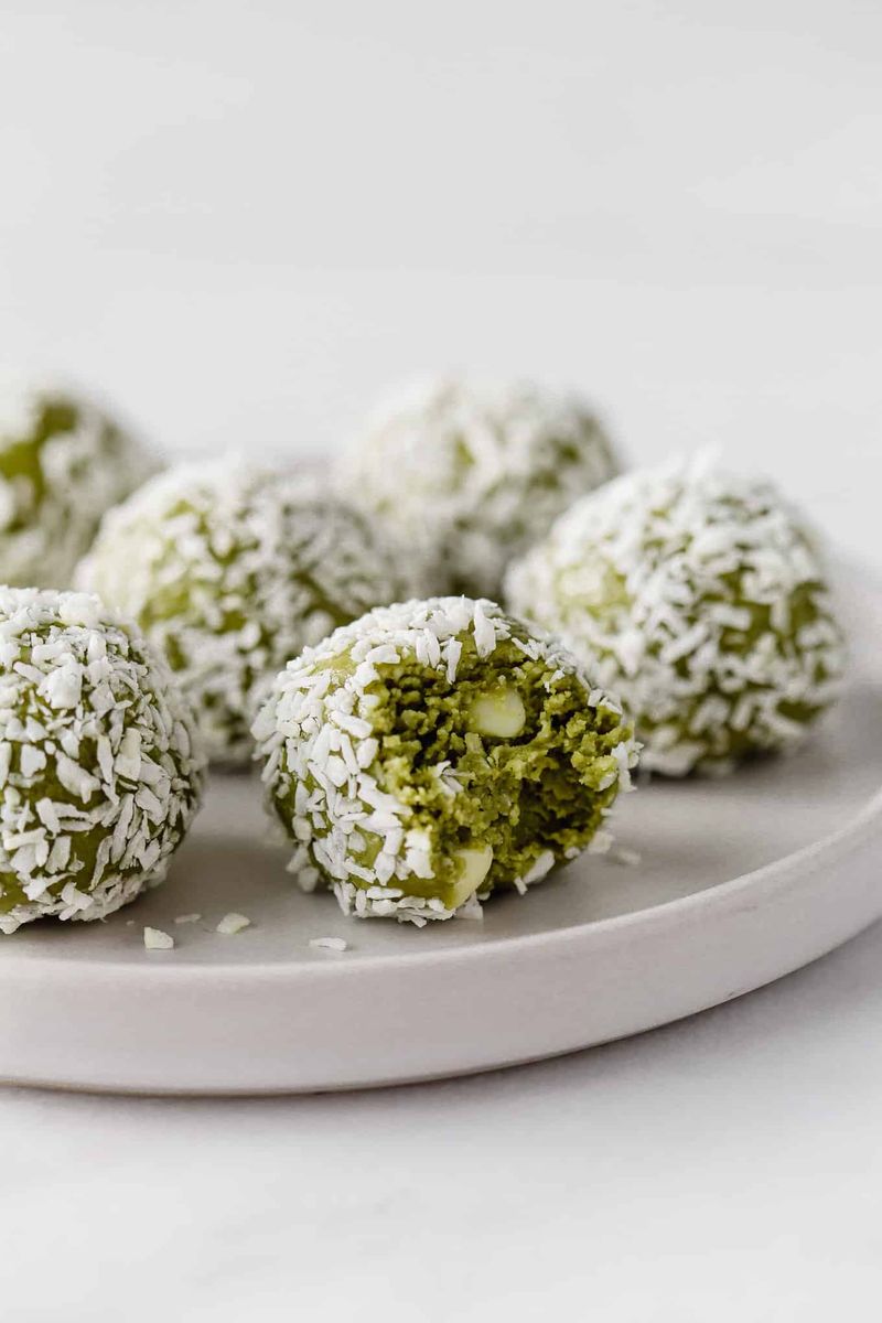 Jade Green Matcha Energy Balls