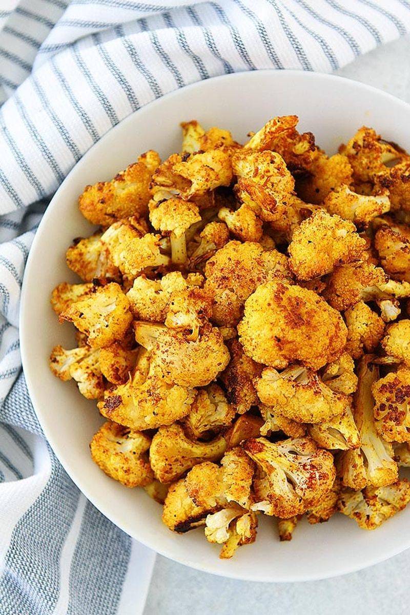 Crispy Turmeric Roasted Cauliflower