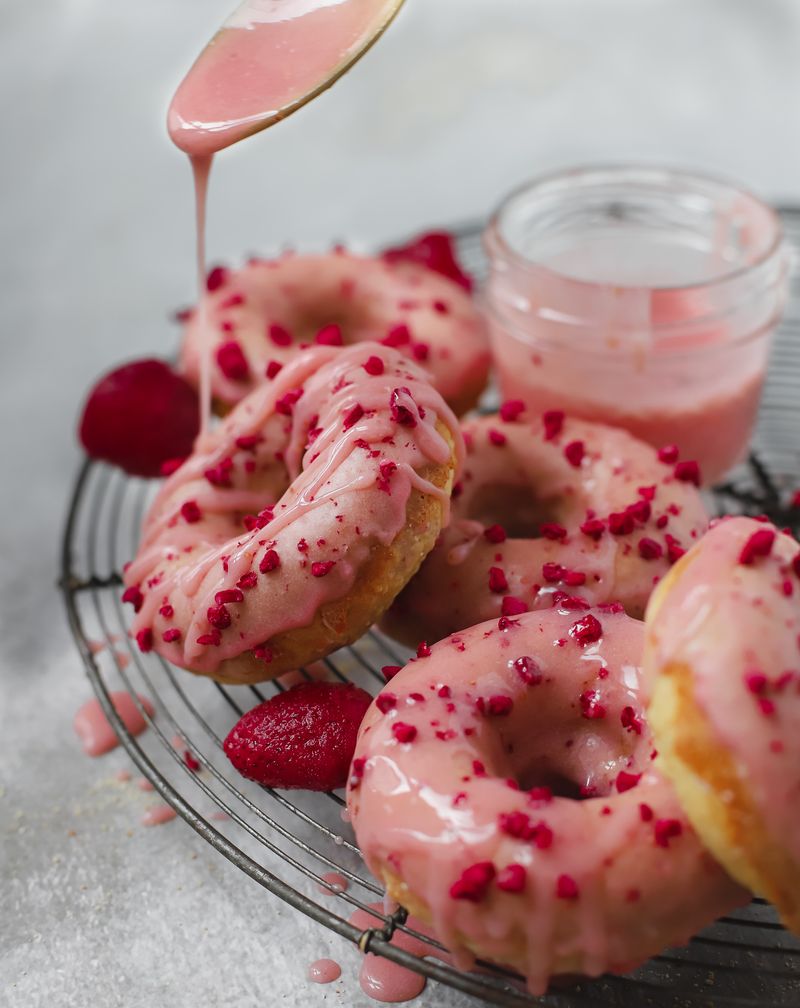 Strawberry Shortcake Donuts
