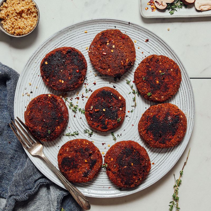 Savory Vegan Breakfast Sausage Patties