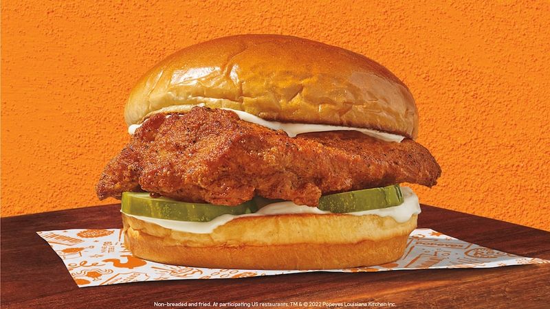 Popeyes Blackened Chicken Club