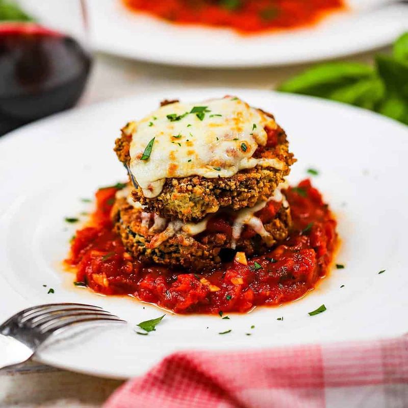 Eggplant Parmesan Patties
