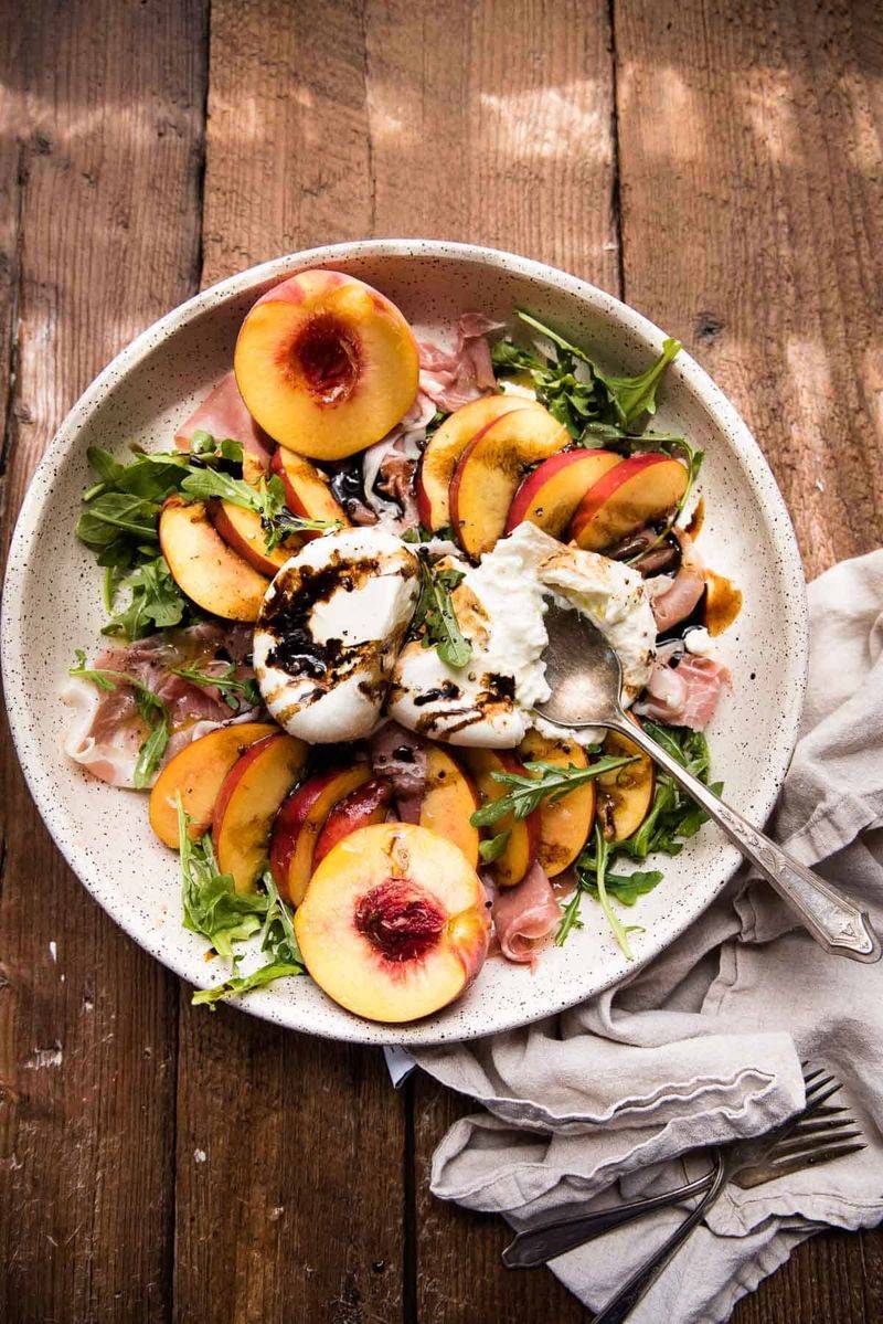 Peach And Burrata Salad