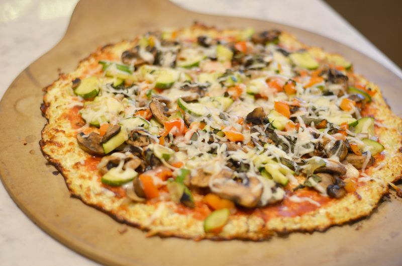 Cauliflower Crust Veggie Pizza