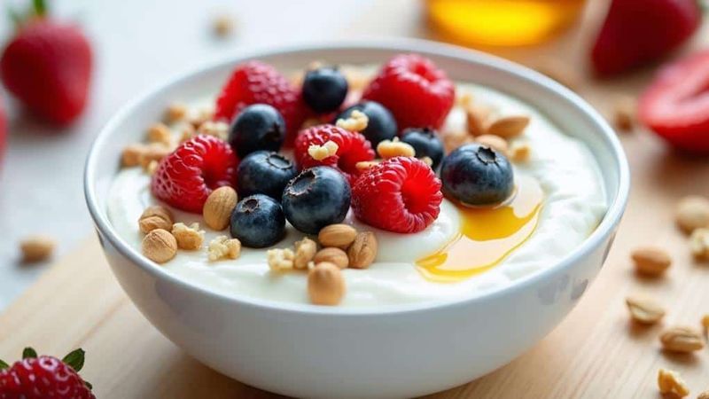 Greek Yoghurt With Fruit And Nuts