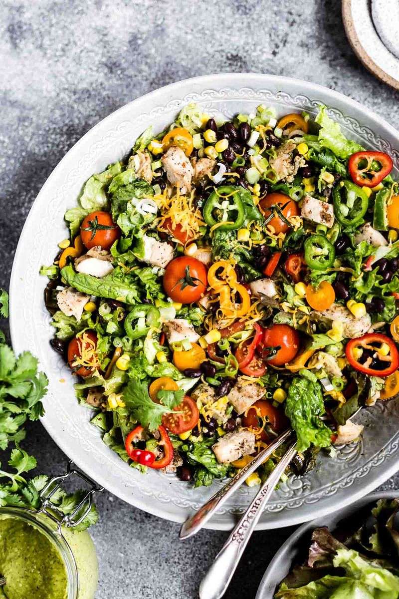 Chicken Pasta Salad With Avocado Lime Dressing