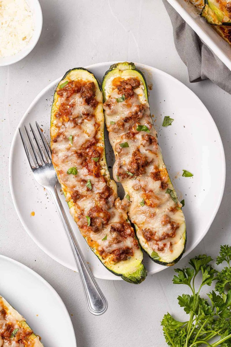 Zucchini Boat Lasagnas